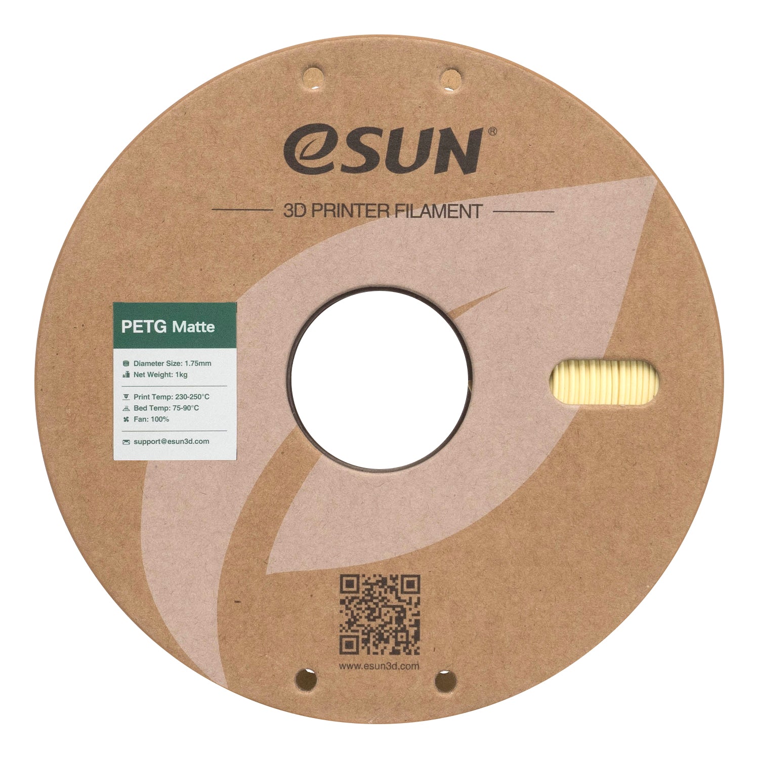Filament PETG Matte almond yellow | eSUN
