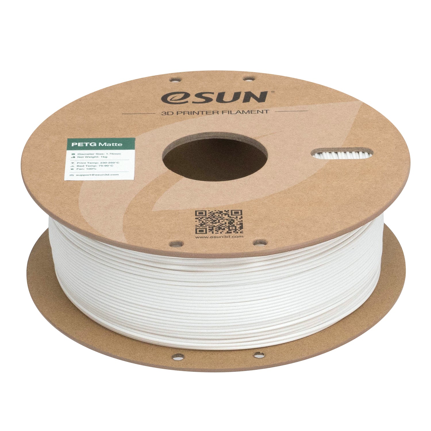 Filament PETG Matowy biały | eSUN