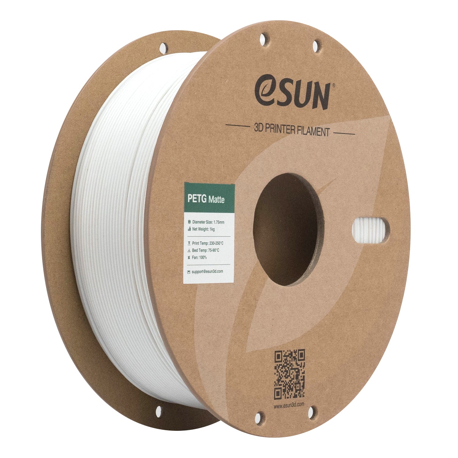 Filament PETG Matowy biały | eSUN
