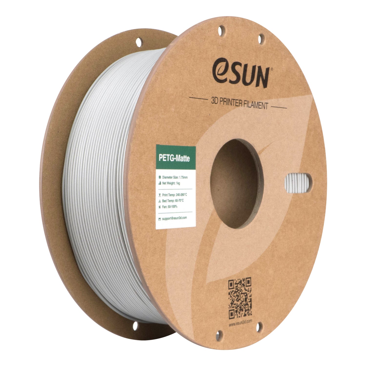 Filament PETG Matte concrete grey | eSUN