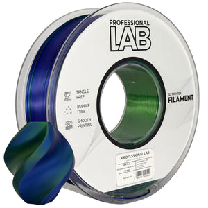 Filament Silk PLA Tri Color niebiesko-zielono-fioletowy | Prof. Lab