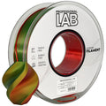 Szpula filamentu Silk PLA Trójkolorowy czerwony żółty zielony, Prof. Lab, 1,75 mm