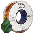 Szpula filamentu Silk PLA trójkolorowy pomarańczowy niebieski zielony, Prof. Lab, 1,75 mm