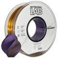 Szpula filamentu Silk PLA Tri Color czarny złoty fioletowy, Prof. Lab, 1,75 mm
