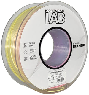 Filament Silk PLA tęczowy jasny | Prof. Lab