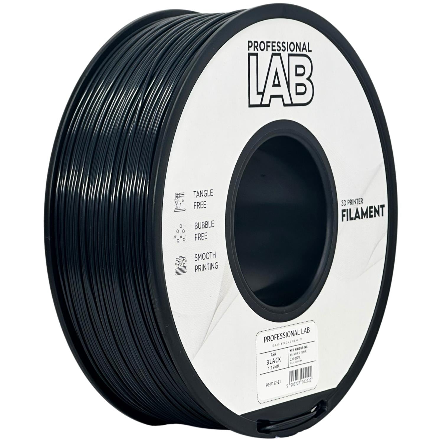 Szpula filamentu ASA czarny, Prof. Lab, 1,75 mm