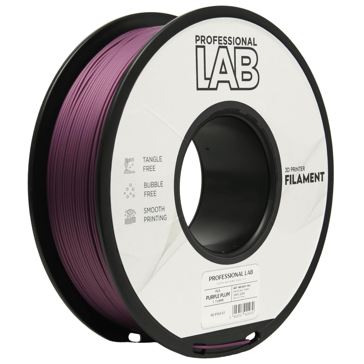 Szpula filamentu PLA śliwkowy fiolet, Prof. Lab, 1,75 mm