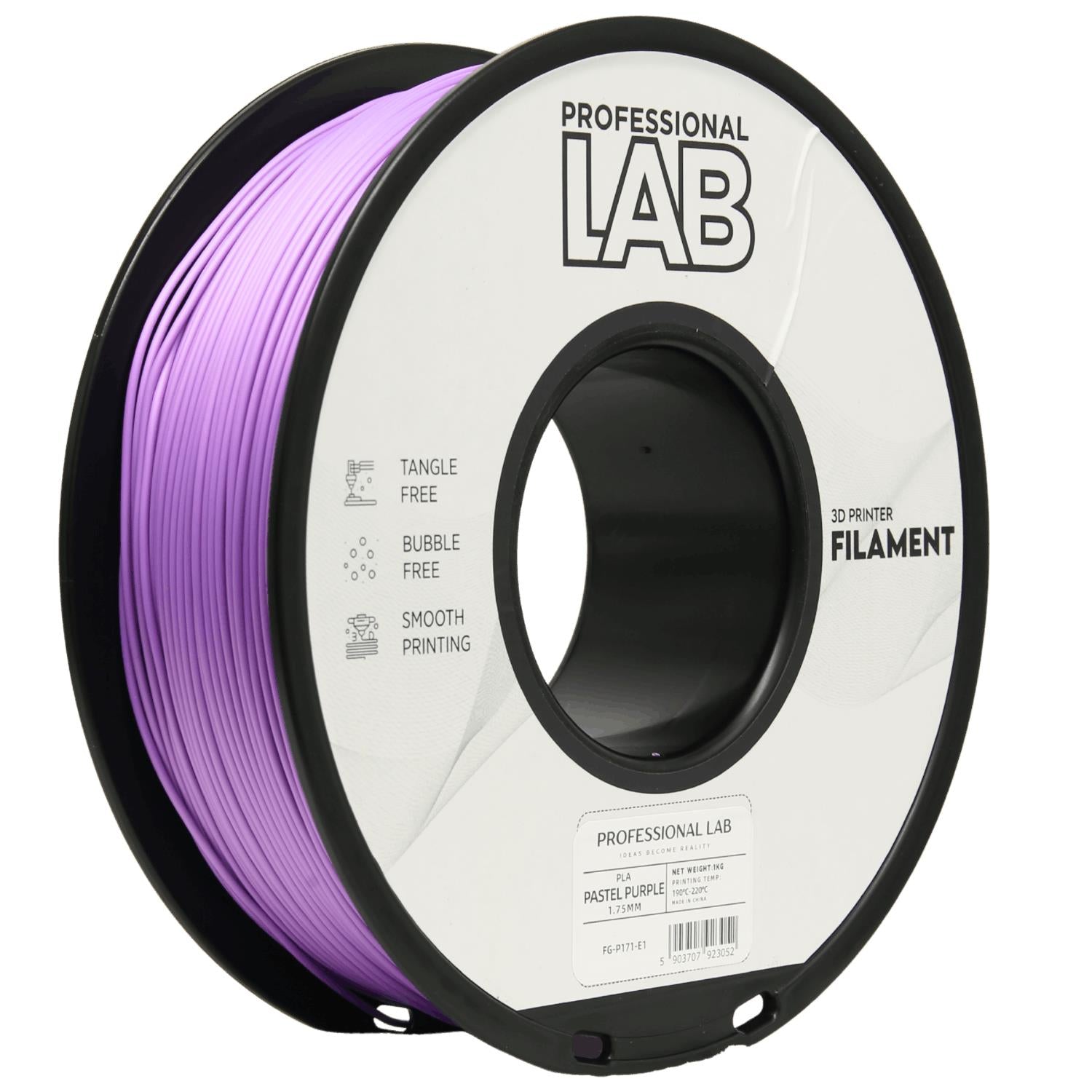 Szpula filamentu PLA pastelowy fiolet, Prof. Lab, 1,75 mm