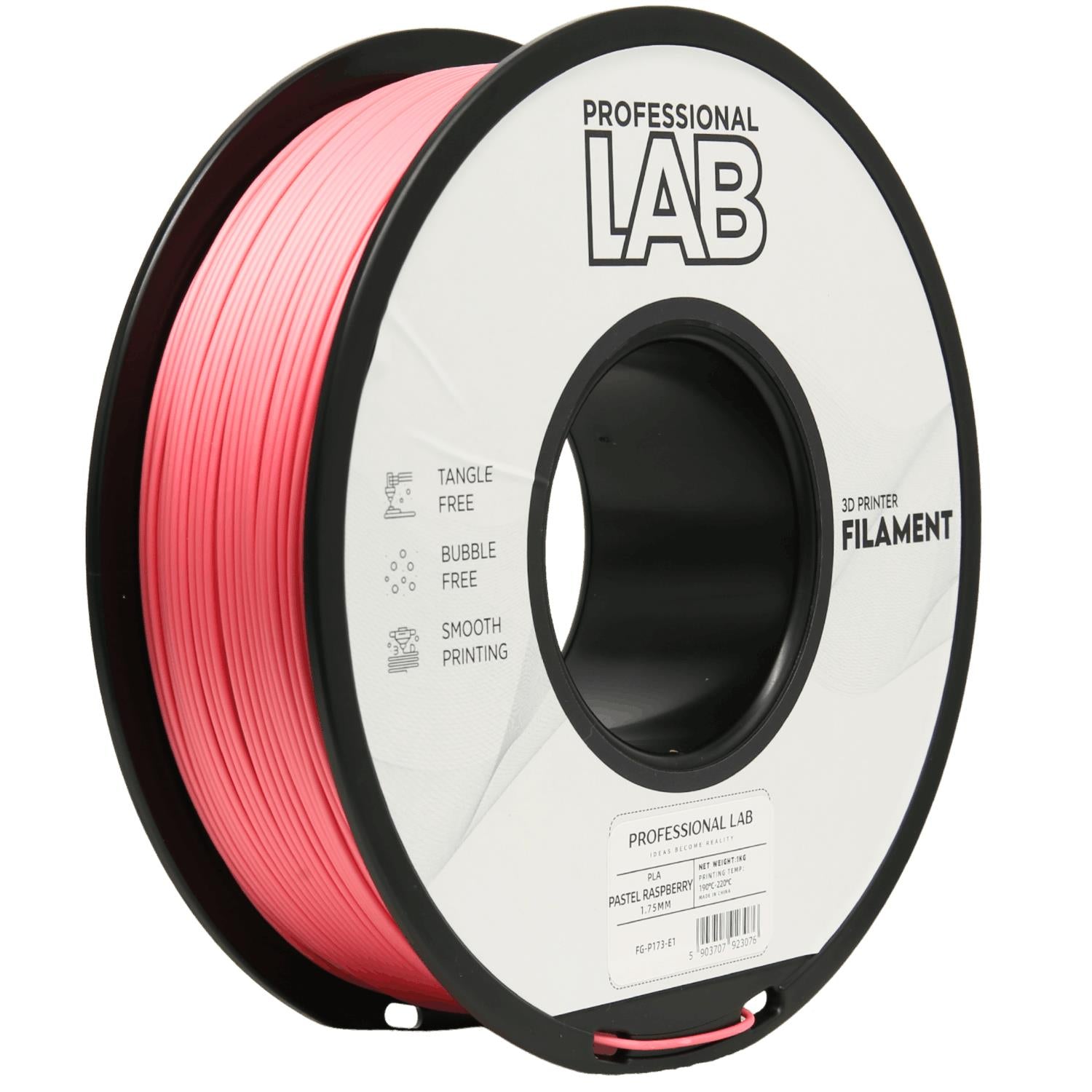 Szpula filamentu PLA pastelowa malinowa, Prof. Lab, 1,75 mm