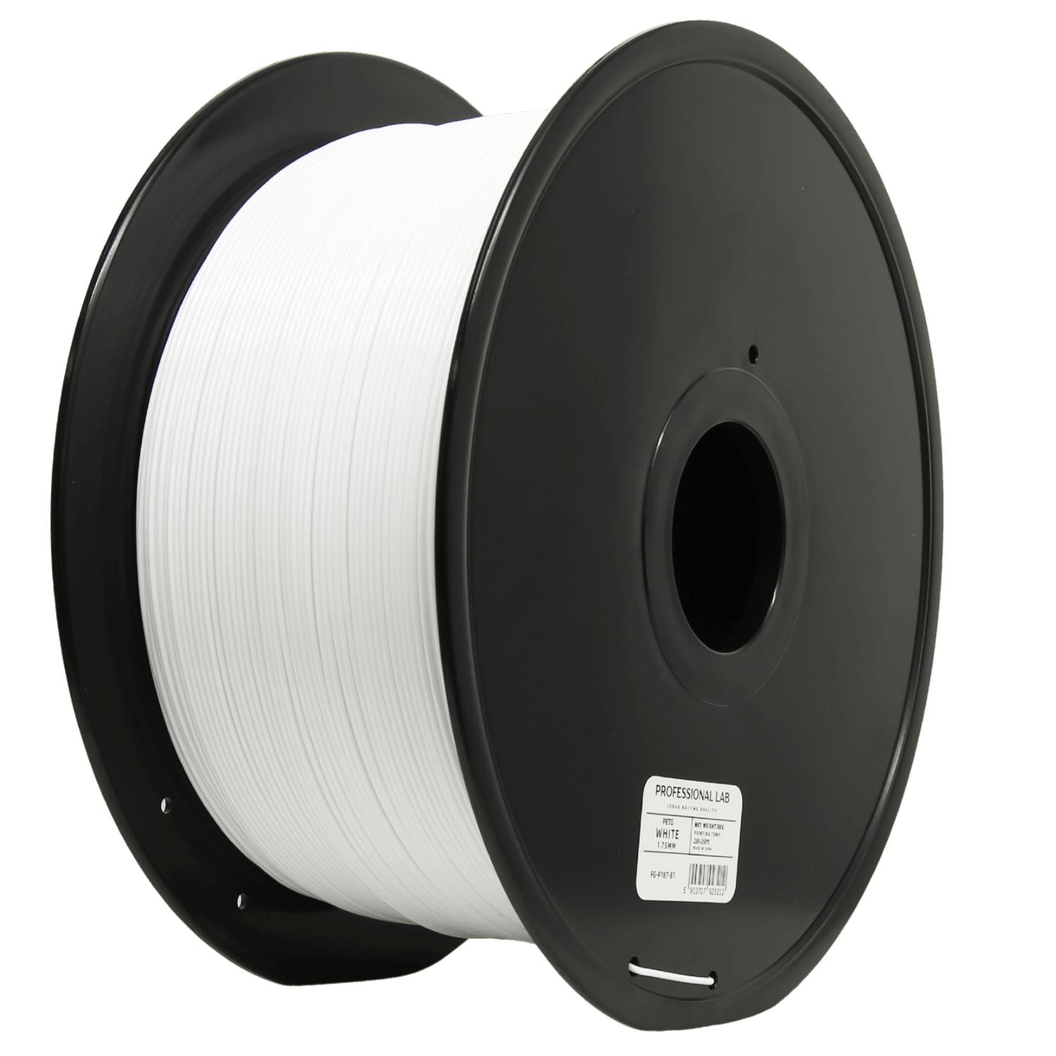 Szpula filamentu PETG biały 3 kg, Prof. Lab, 1,75 mm