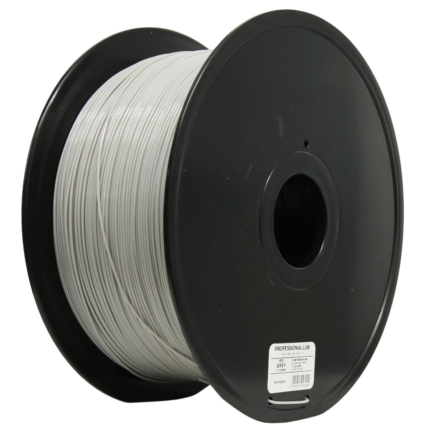 Szpula filamentu PETG szary 3 kg, Prof. Lab, 1,75 mm