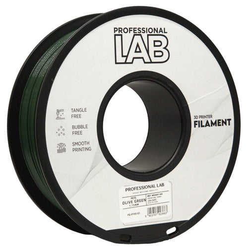 Szpula filamentu PETG oliwkowa zieleń, Prof. Lab, 1,75 mm