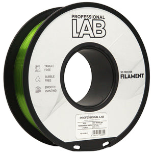 Filament PETG przezroczysty zielony | Prof. Lab