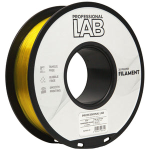 Filament PETG transparentny żółty | Prof. Lab