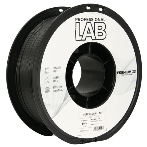 Szpula filamentu PETG matowy czarny, Prof. Lab, 1,75 mm