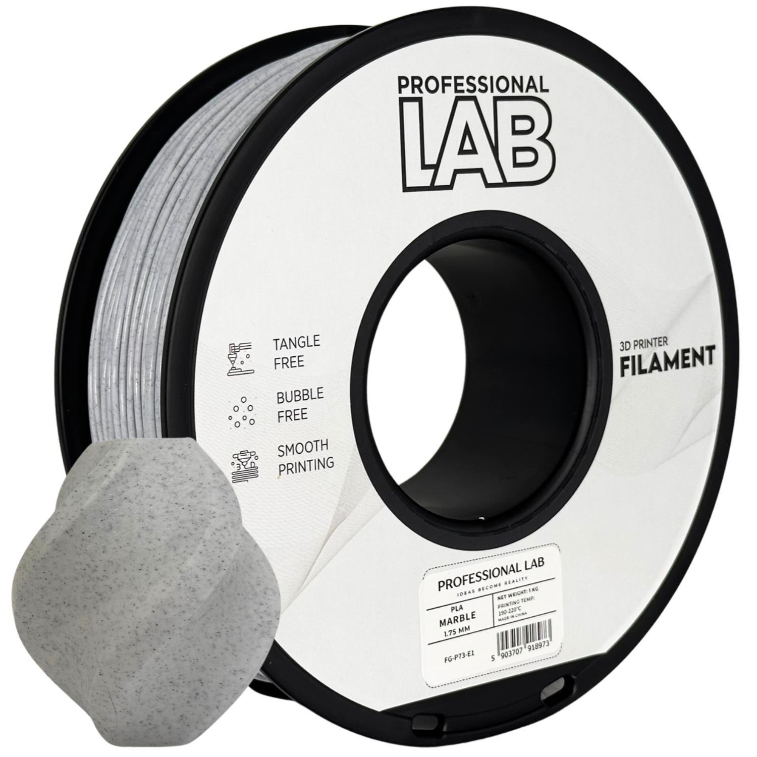 Szpula filamentu PLA marmur, Prof. Lab, 1,75 mm