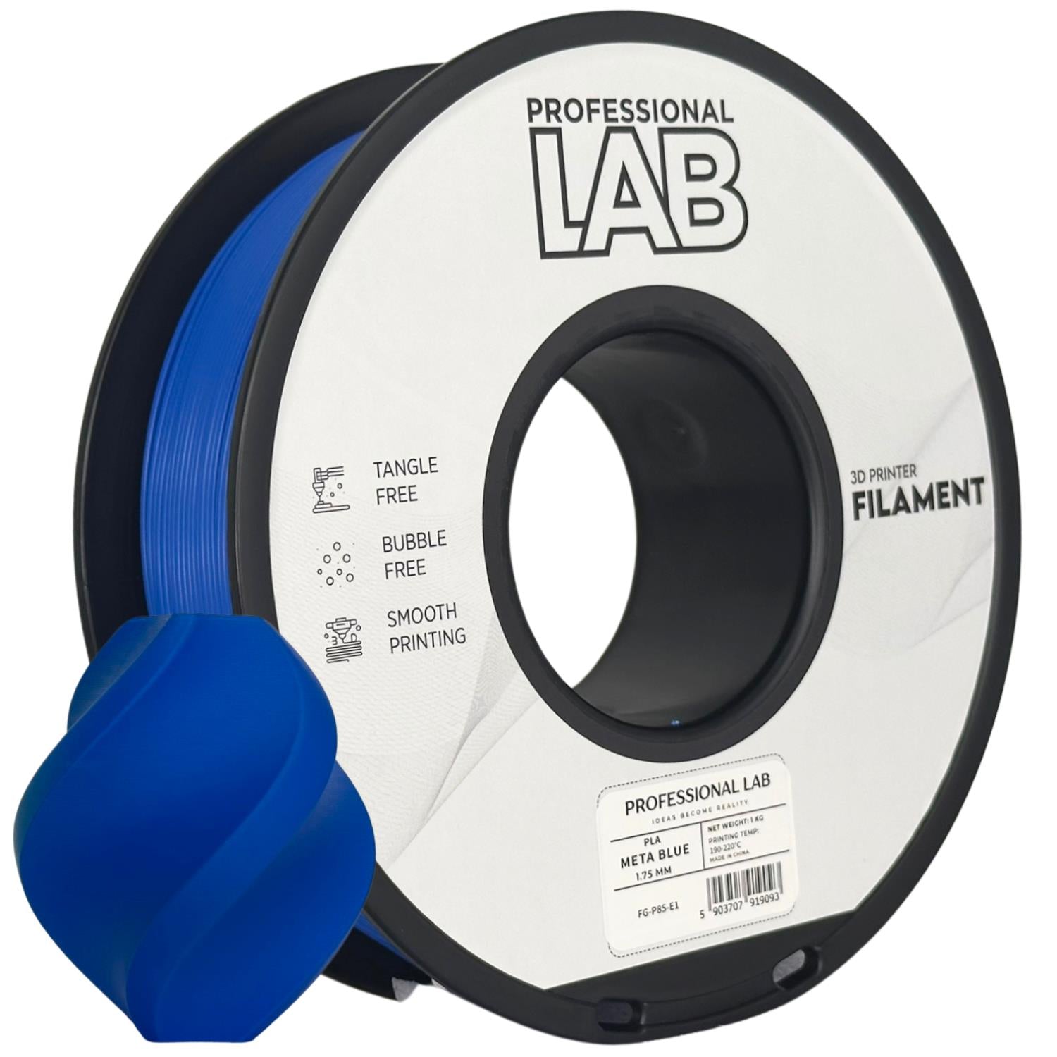 Szpula filamentu PLA META niebieski, Prof. Lab, 1,75 mm