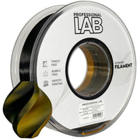 Filament Silk PLA Dual Color czarno-złoty | Prof. Lab