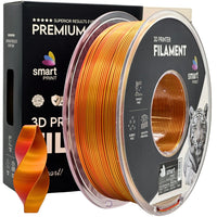 Filament Silk PLA Dual Color czerwony złoty | Smart Print
