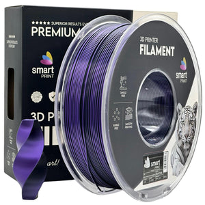 Filament Silk PLA Dual Color czarno-fioletowy | Smart Print