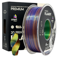 Filament Silk PLA Tri Color pomarańczowy niebieski zielony | Smart Print