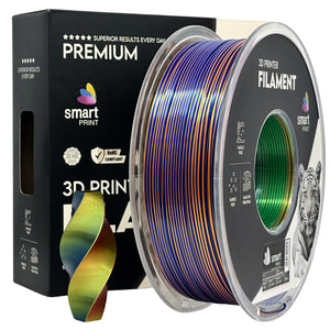 Filament Silk PLA Tri Color pomarańczowy niebieski zielony | Smart Print