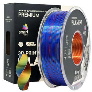 Filament Silk PLA Trójkolorowy czerwony żółty niebieski | Smart Print