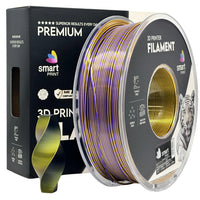 Filament Silk PLA Trzykolorowy czarny złoty fioletowy | Smart Print