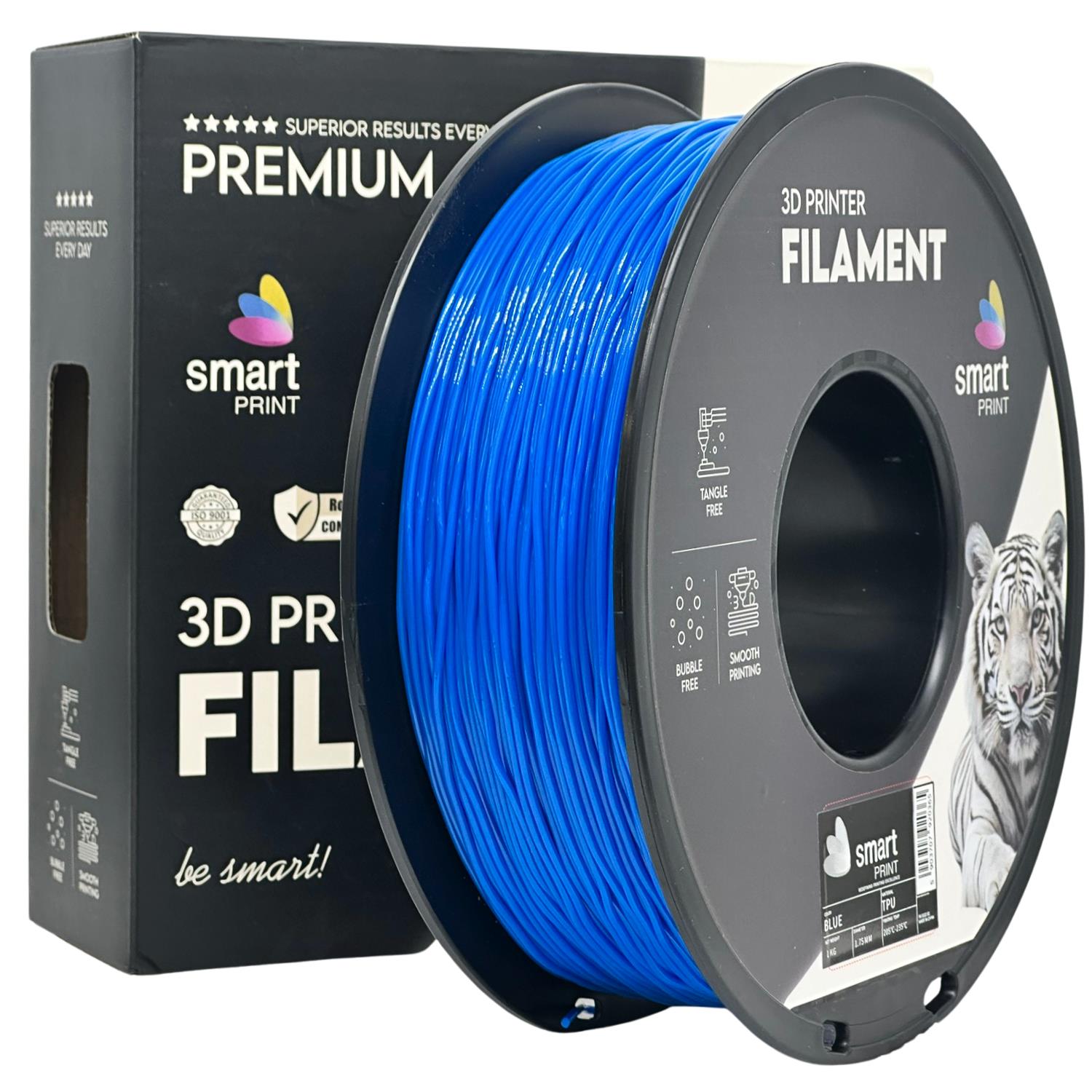 Szpula filamentu TPU niebieski, Smart Print, 1,75 mm