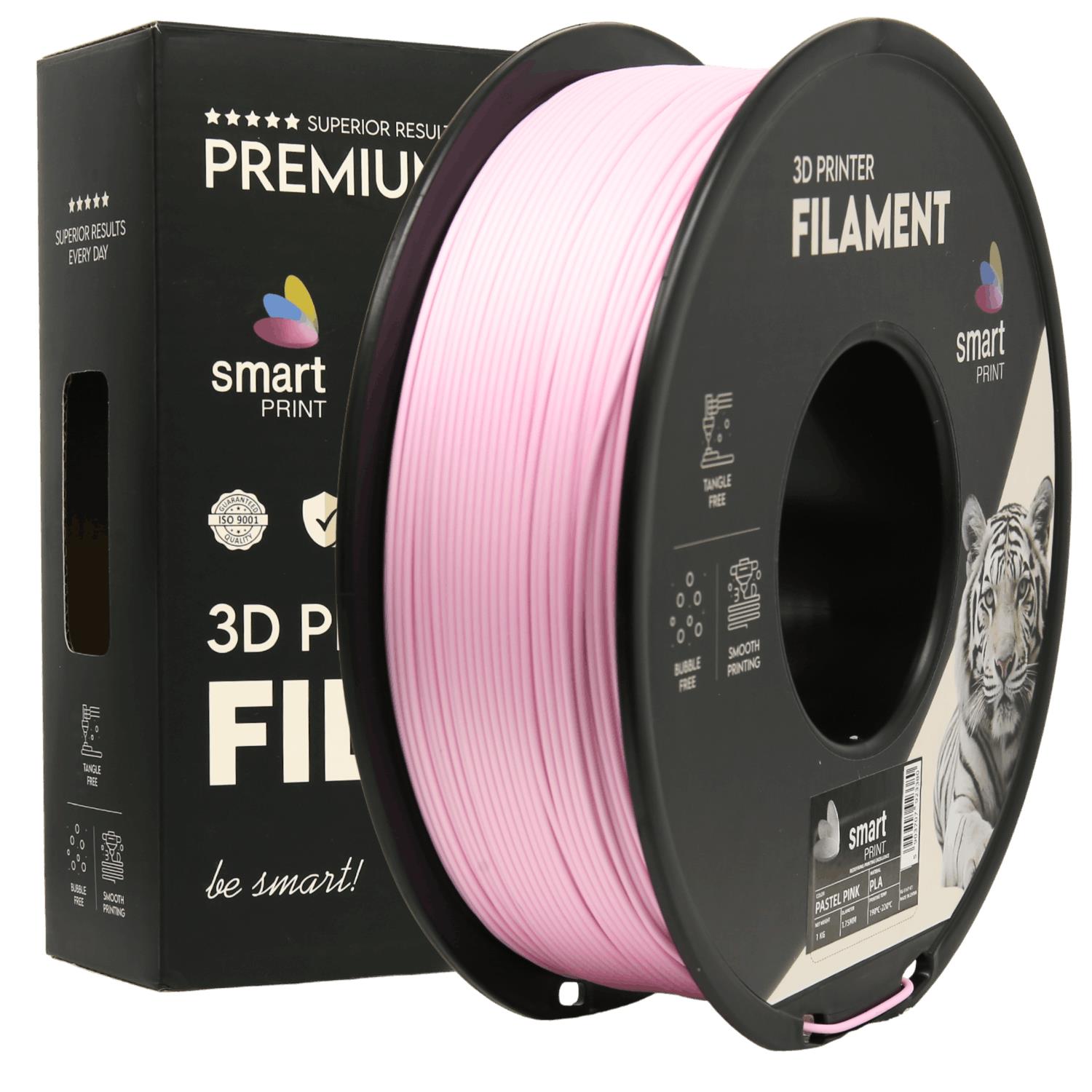 Szpula filamentu PLA pastelowy róż, Smart Print, 1,75 mm