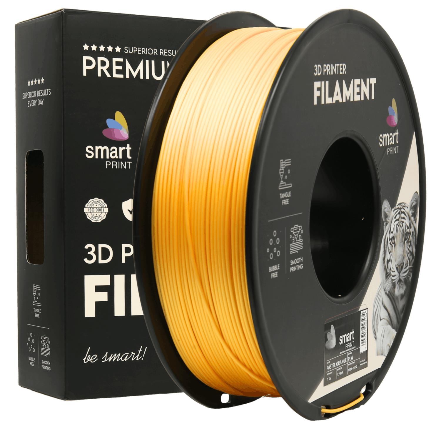 Szpula filamentu PLA pastelowy pomarańczowy, Smart Print, 1,75 mm