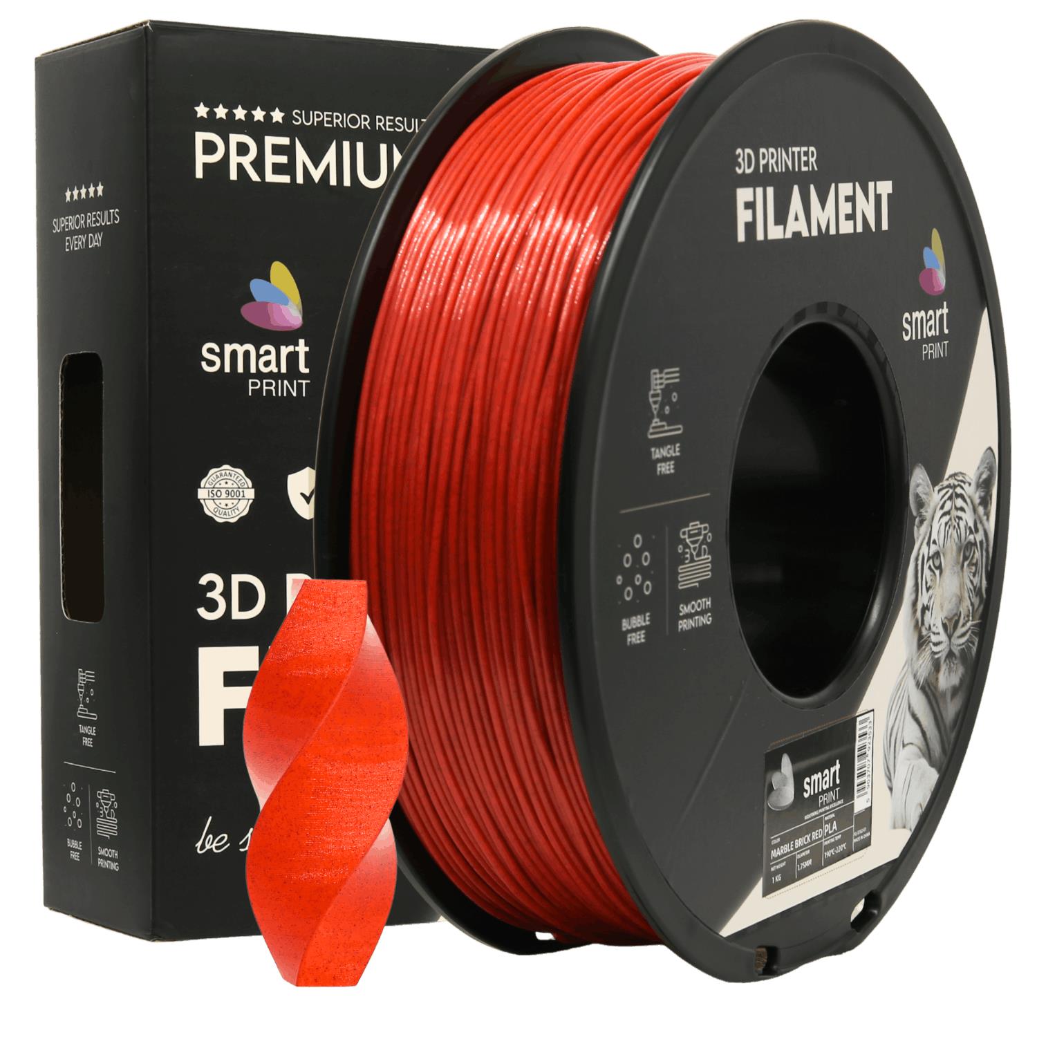 Szpula filamentu PLA marmurowy ceglany, Smart Print, 1,75 mm