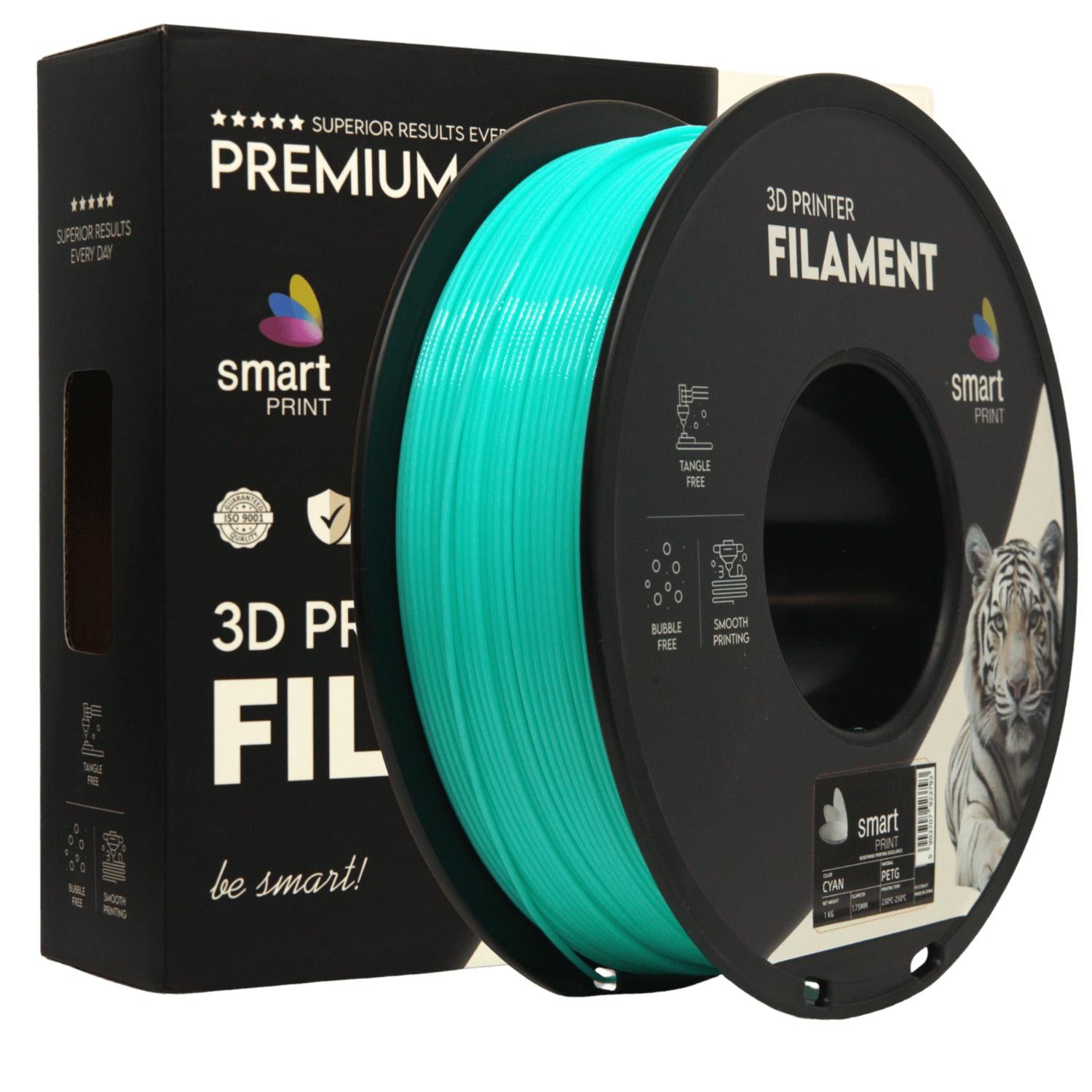 Szpula filamentu PETG azurowy, Smart Print, 1,75 mm