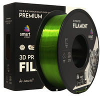 Filament PETG przezroczysty zielony | Smart Print