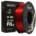 Szpula filamentu PETG przezroczysty czerwony, Smart Print, 1,75 mm