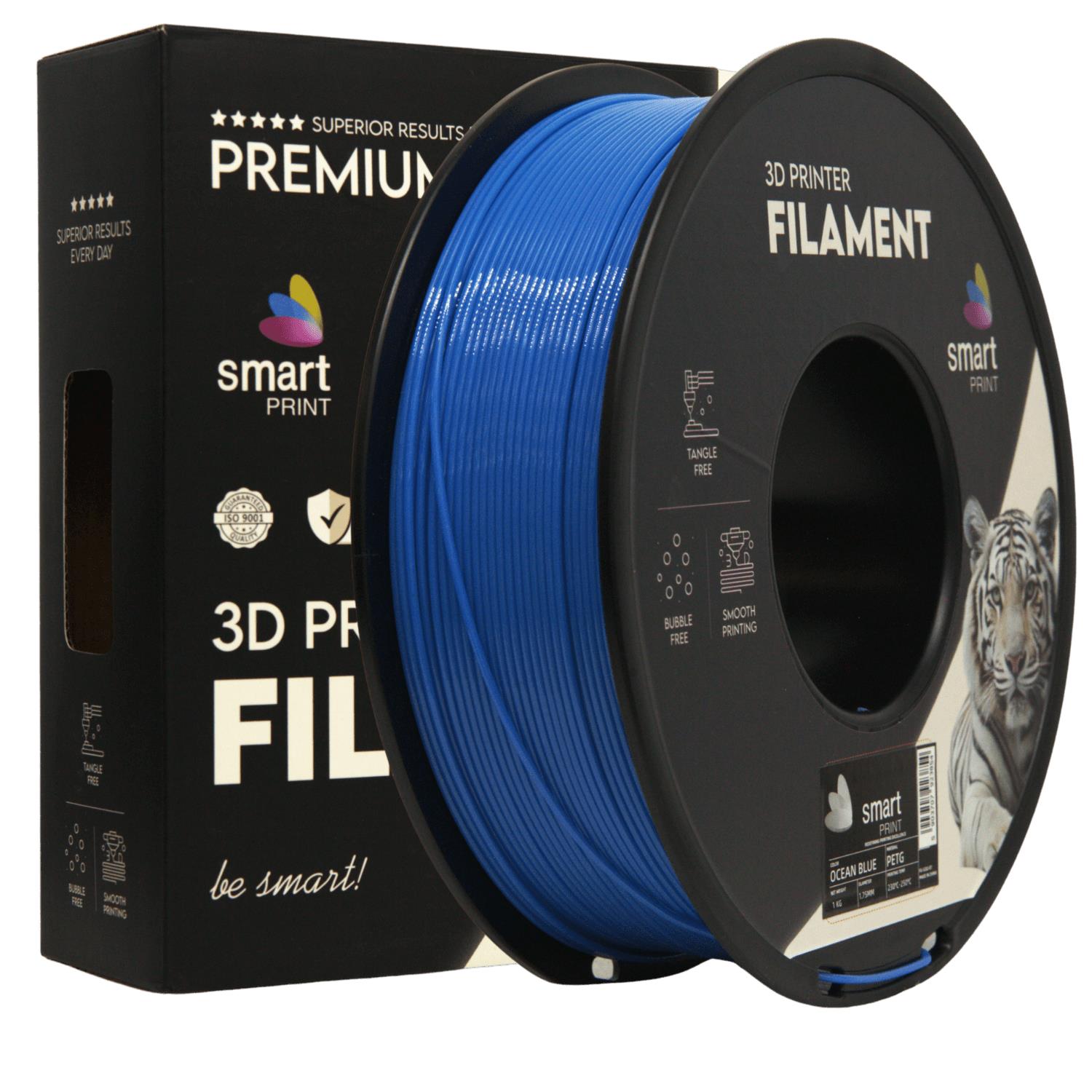 Szpula filamentu PLA+ niebieski, Smart Print, 1,75 mm