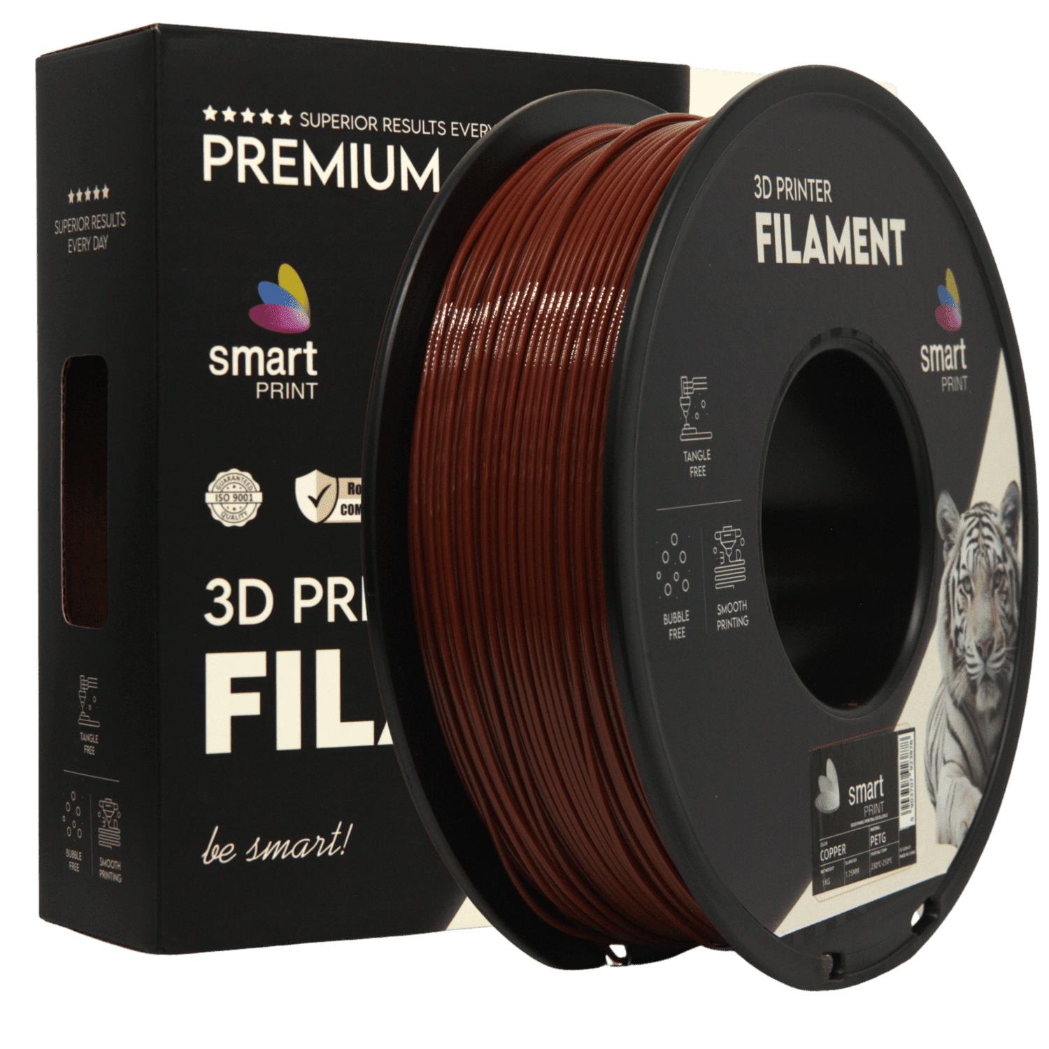 Szpula filamentu PETG miedziany, Smart Print, 1,75 mm