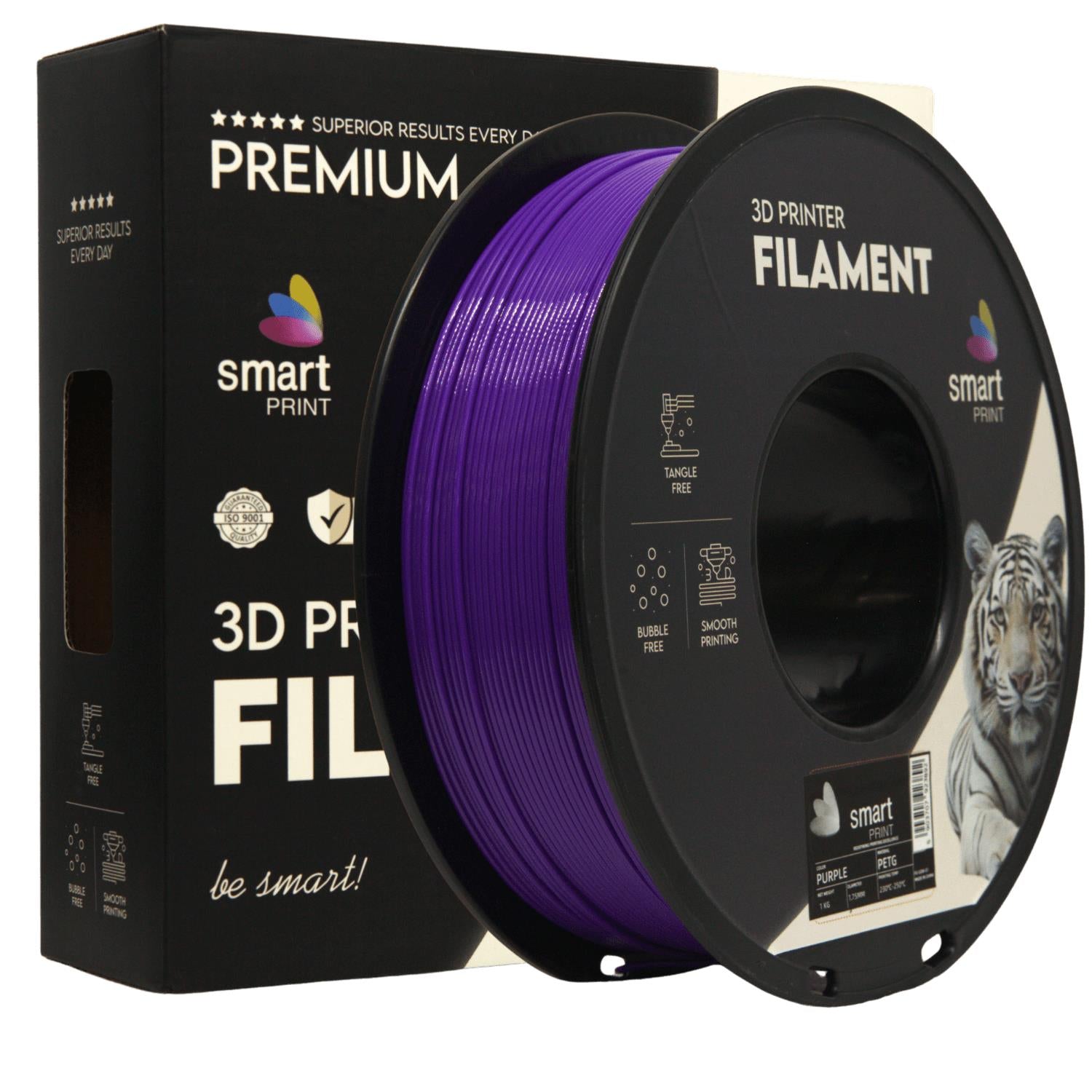 Szpula filamentu PETG fioletowy, Smart Print, 1,75 mm