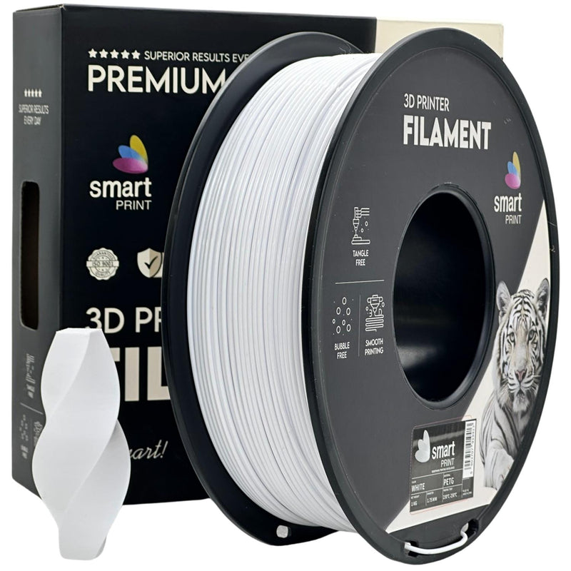 Szpula filamentu PETG biały, Smart Print, 1,75 mm