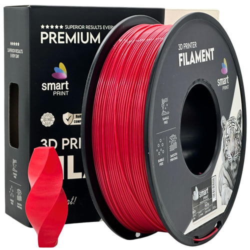 Szpula filamentu PETG czerwony, Smart Print, 1,75 mm