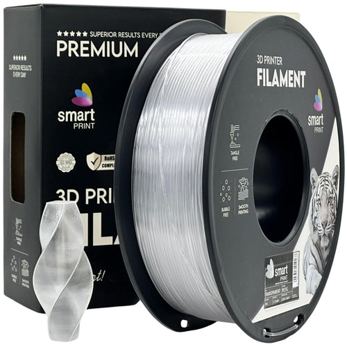 Szpula filamentu PETG przezroczysty, Smart Print, 1,75 mm