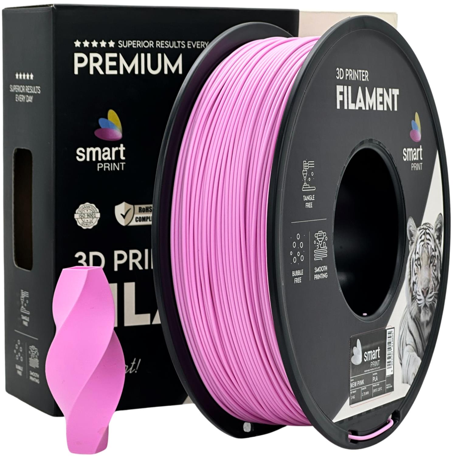 Szpula filamentu PLA różowy, Smart Print, 1,75 mm