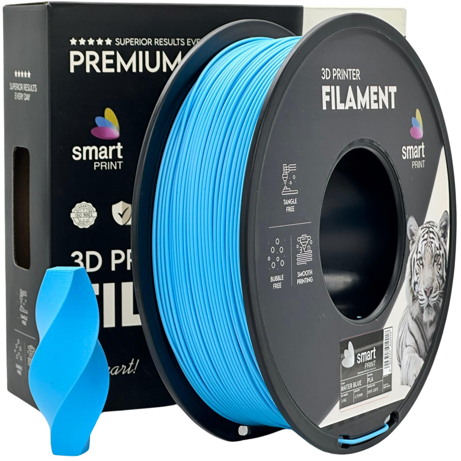 Szpula filamentu PLA wodny błękit, Smart Print, 1,75 mm