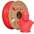 Szpula filamentu PLA+ satynowa czerwień, Polymaker, 1,75 mm